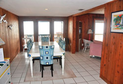View of the Dining Area in Twin Peaks on St. George Island FL